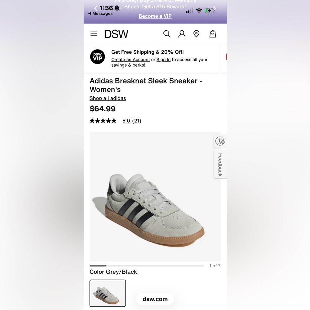 adidas Grey and Black Shoe Label Tag - Picture 8 of 8